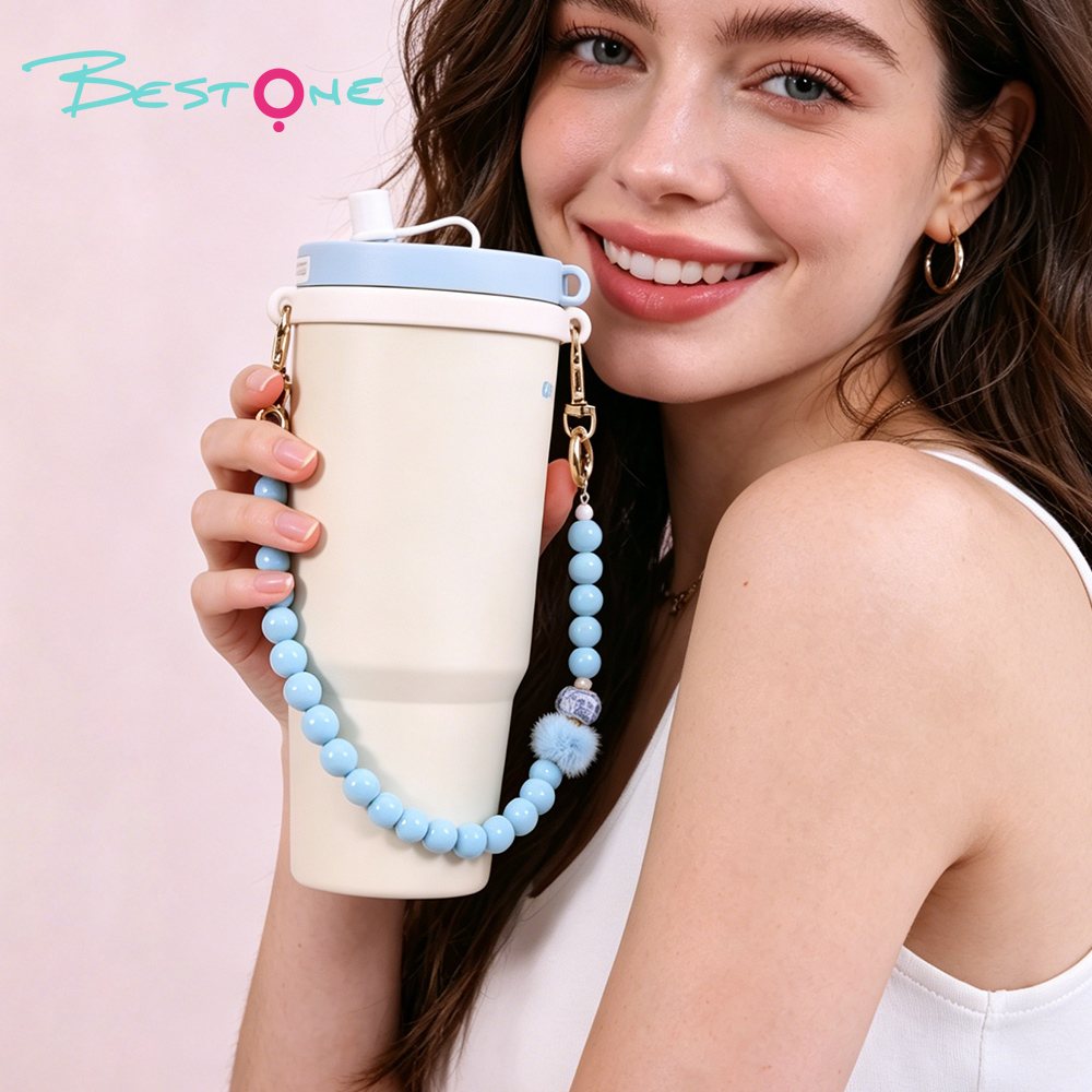 Wholesale Fashion Tumbler Charm Chains | Pom Pom & Acrylic Beaded Cup Charms for Tumblers