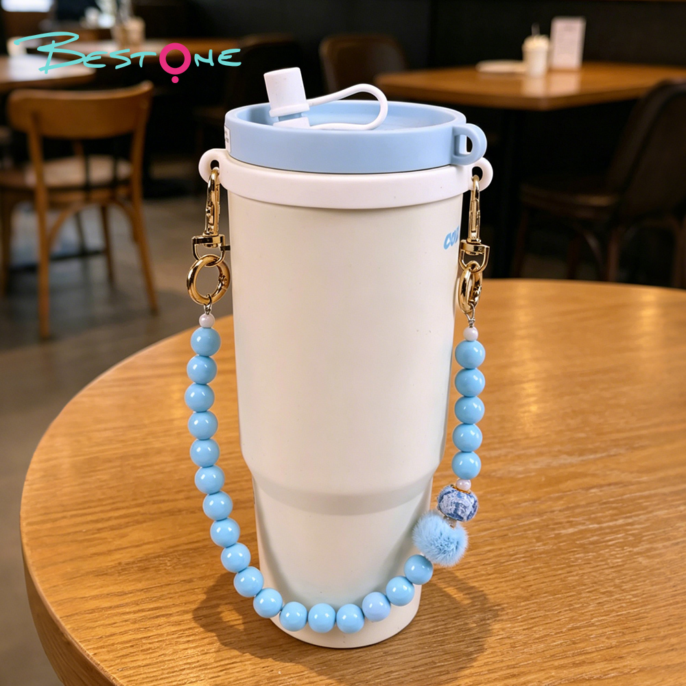 Wholesale Fashion Tumbler Charm Chains | Pom Pom & Acrylic Beaded Cup Charms for Tumblers