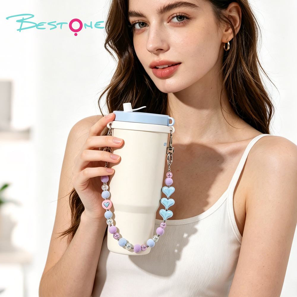 Custom Acrylic Beaded Tumbler Cup Charm Chain for Stanley Cups