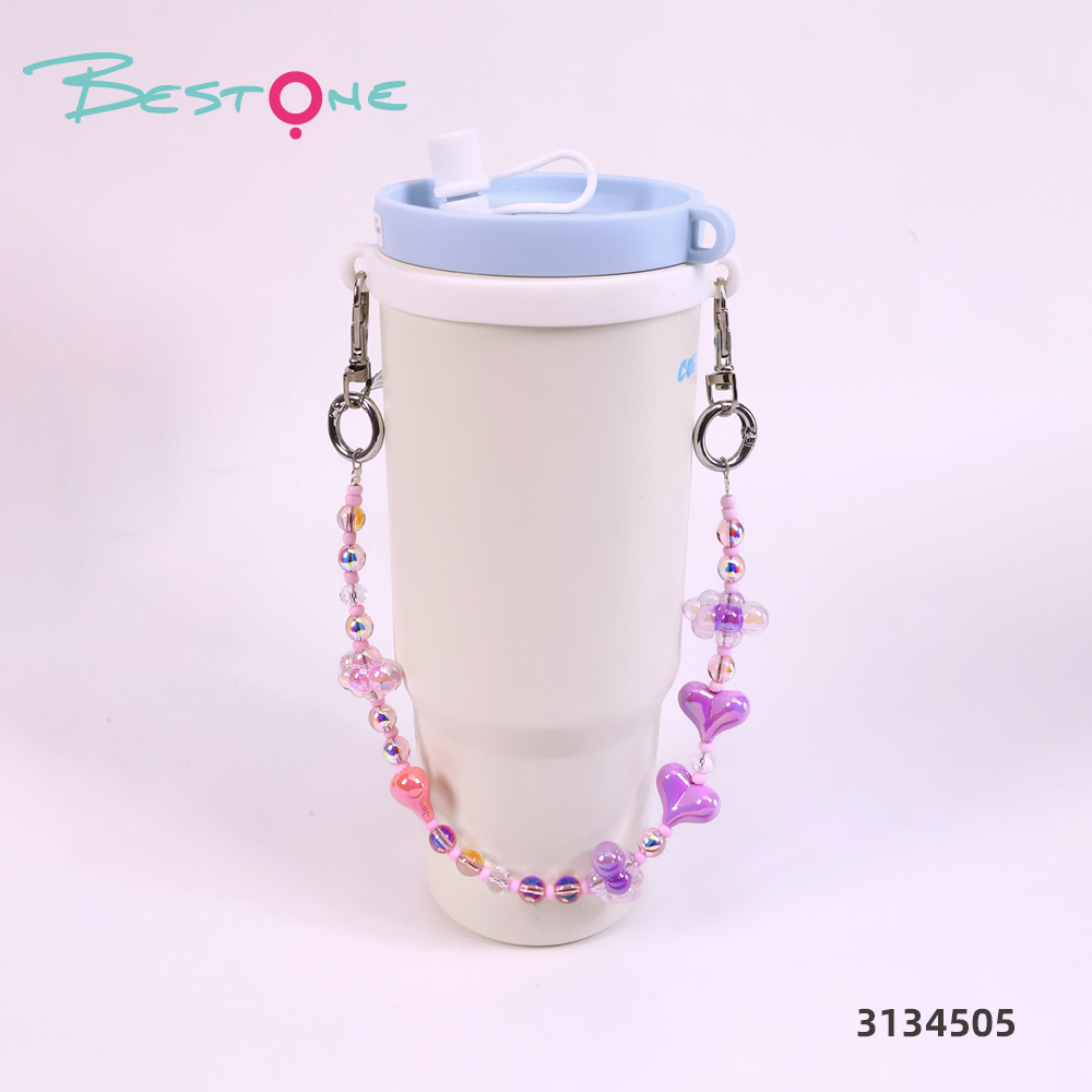 Custom Acrylic Beaded Tumbler Cup Charm Chain for Stanley Cups