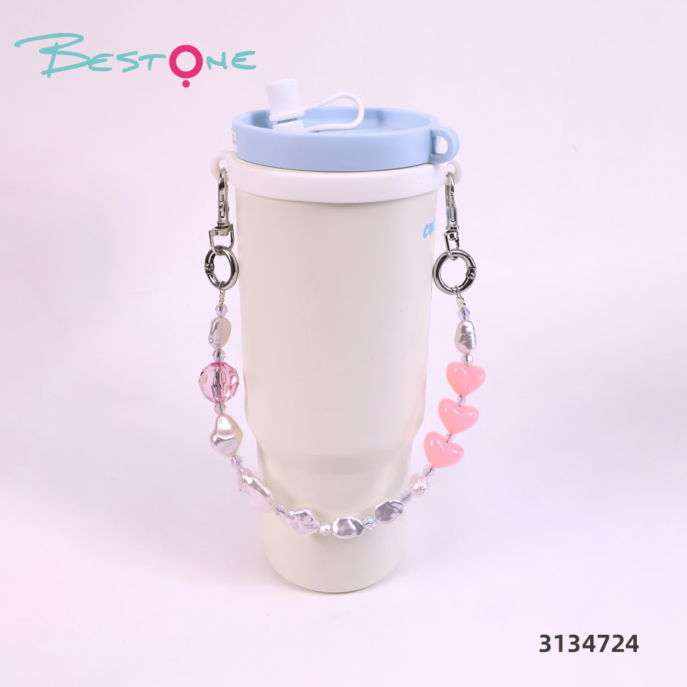 Custom Acrylic Beaded Tumbler Cup Charm Chain for Stanley Cups