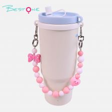 Custom Cute Acrylic Beaded Tumbler Cup Charm Chain for Stanley Cups