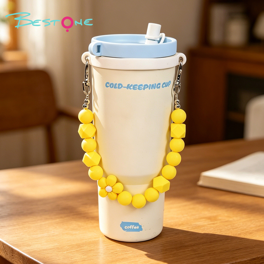 Custom Cute Acrylic Beaded Tumbler Cup Charm Chain for Stanley Cups