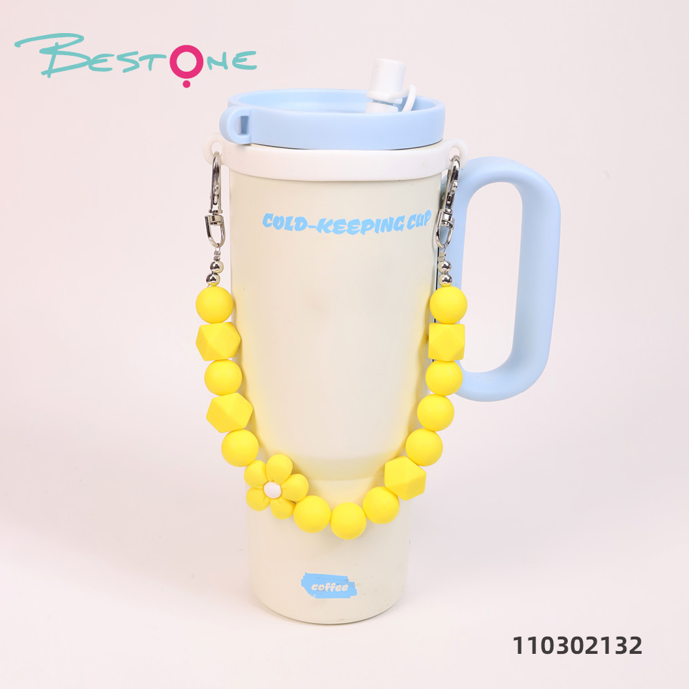 Custom Cute Acrylic Beaded Tumbler Cup Charm Chain for Stanley Cups