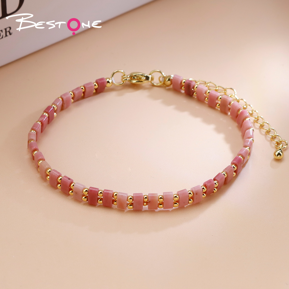 Natural Stone Minimalist Beaded Bracelet