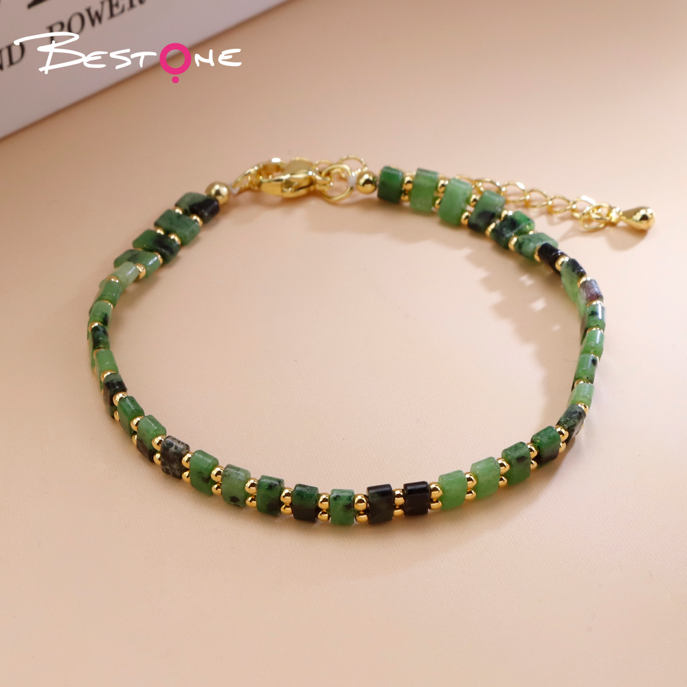Natural Stone Minimalist Beaded Bracelet