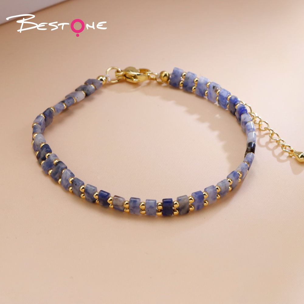 Natural Stone Minimalist Beaded Bracelet
