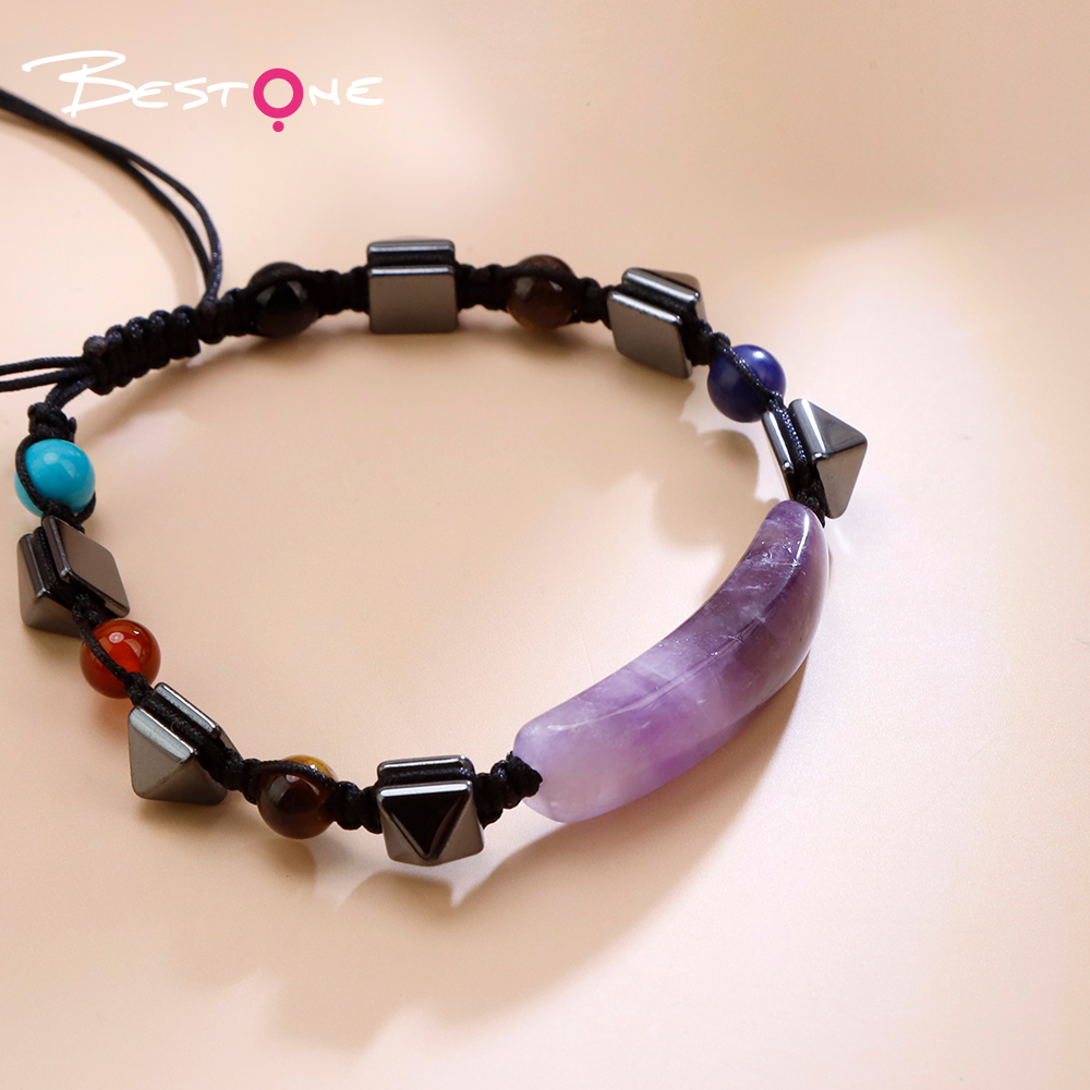 Natural Stone Pull-String Bracelet with Colorful Gemstone Beads