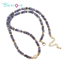 Natural Stone Pearl Beaded Necklace